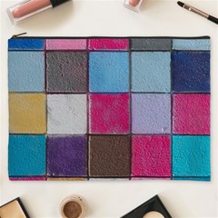 Tile, Colorful, Squares, Texture Cosmetic Bag (xxxl)