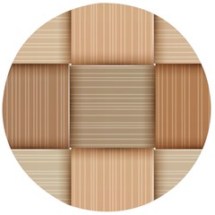 Wooden Wickerwork Textures, Square Patterns, Vector Wooden Bottle Opener (round)