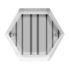 Stripes-4 Hexagon Wood Jewelry Box