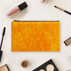 Background-yellow Cosmetic Bag (medium)
