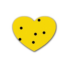 Punch Hole, Black Hole Rubber Coaster (heart)