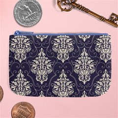 Vintage Texture, Floral Retro Background, Patterns, Large Coin Purse