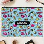 Personalized Girly Pattern Name Cosmetic Bag Cosmetic Bag (XXXL) Front