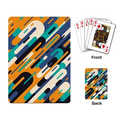 Abstract Rays, Material Design, Colorful Lines, Geometric Playing Cards Single Design (rectangle)