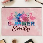 Personalized Summer Tropical Name Cosmetic Bag Cosmetic Bag (XXXL) Front