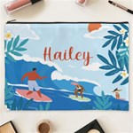 Personalized Summer Tropical Name Cosmetic Bag Cosmetic Bag (XXXL) Front