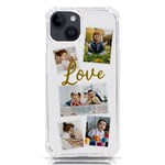 Personalized Love 5 Photo Phone Case iPhone 14 TPU UV Print Case Front