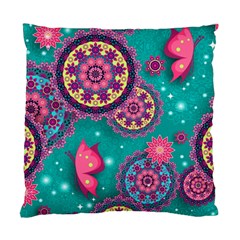 Floral Pattern, Abstract, Colorful, Flow Standard Cushion Case (one Side)