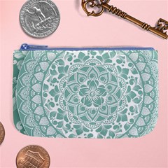 Round Ornament Texture Large Coin Purse