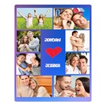 Personalized I Love You Couple Name Large Blanket Two Sides Premium Plush Fleece Blanket (Large) 80 x60  Blanket Front