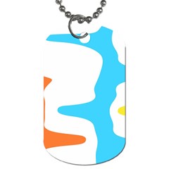 Warp Lines Colorful Multicolor Dog Tag (one Side)