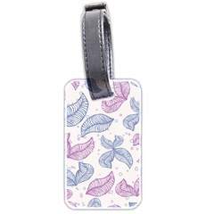 Boho Bohemian Flower Beige Brown Luggage Tag (two Sides)