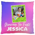 Personalized Baby Photo Name Cushion 16  Baby Flannel Cushion Case (Two Sides) Front