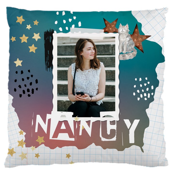 Personalized Believe In Yourself Name Cushion 16  Baby Flannel Cushion Case (Two Sides)