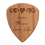 Personalized Music Guitar Picks Set Guitar Shape Wood Guitar Pick Holder Case And Picks Set Pick