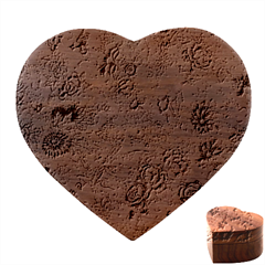 Flower Bloom Blossom Botanical Color Colorful Colour Element Digital Floral Floral Pattern Heart Wood Jewelry Box