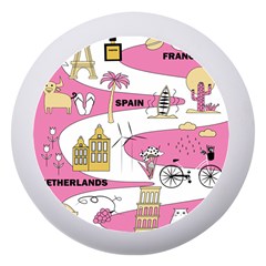 Roadmap Trip Europe Italy Spain France Netherlands Vine Cheese Map Landscape Travel World Journey Dento Box With Mirror