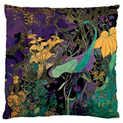 Flowers Trees Forest Mystical Forest Nature 16  Baby Flannel Cushion Case (two Sides)