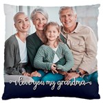 Personalized Phone Wallpaper Grandma Love Grid 16  Baby Flannel Cushion Case (Two Sides) Front