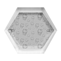Hello Kitty Pattern, Hello Kitty, Child Hexagon Wood Jewelry Box