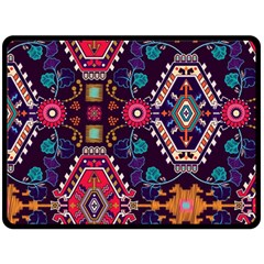 Pattern, Ornament, Motif, Colorful Fleece Blanket (large)