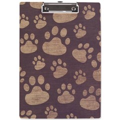 Paws Patterns, Creative, Footprints Patterns A4 Acrylic Clipboard