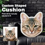 Personalized Pet Head Custom Shaped Cushion Cut To Shape Cushion Case Front