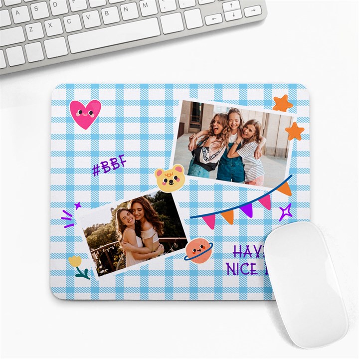 Memo style Personalized Photo Name Mousepad Collage Mousepad