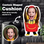 Personalized Photo in French Fries Chips Fast Food Style Custom Shaped Cushion Cut To Shape Cushion Case Front