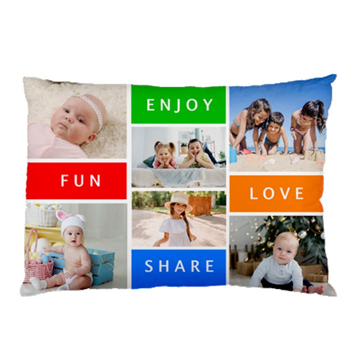 Personalized Photo Any Text Name Pillow Case Pillow Case (Two Sides)