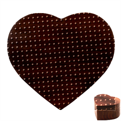 Pattern Dots Dot Seamless Heart Wood Jewelry Box