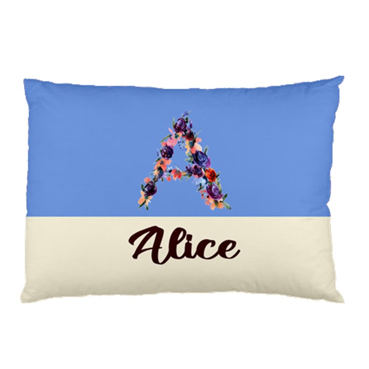 Personalized Initial Name Pillow Case Pillow Case (Two Sides)