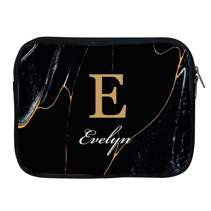 Personalized Initial Name Marble iPad Zipper Case Apple iPad Zipper Case