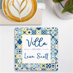 Personalized Any Text Name Colorful UV Print Square Tile Coaster UV Print Square Tile Coaster  Front