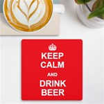 Personalized Keep Calm Any Text UV Print Square Tile Coaster UV Print Square Tile Coaster  Front