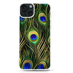 Peacock Pattern Iphone 15 Tpu Uv Print Case