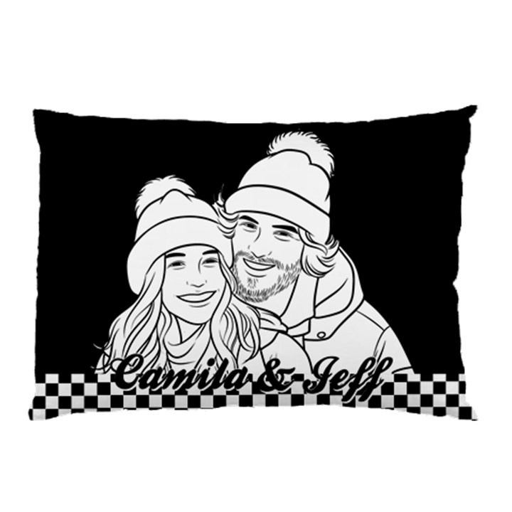 Personalized Hand Draw Style Pillow Case