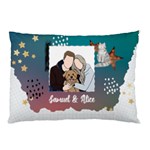 Personalized Photo Illustration Lover Name iPad Pillow Case Pillow Case (Two Sides) Front