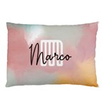 Personalized Watercolor Initial Name Pillow Case Pillow Case (Two Sides) Back