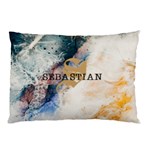 Personalized Initial Name Marble Pillow Case Pillow Case (Two Sides) Front