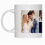 Personalized 5 Photo Couple  Name Mug White Mug Left