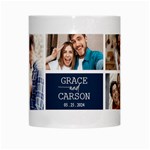 Personalized 5 Photo Couple  Name Mug White Mug Center