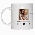 Personalized Photo Couple Name Love Song Mug White Mug Left