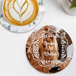 Personalized Frame Photo Round Tile Coaster UV Print Round Tile Coaster Front