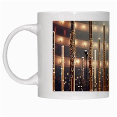 Standing Flutes White Mug
