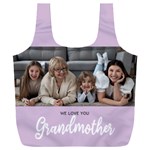 Personalized Photo We Love You Grandmother Any Text Recycle Bag Full Print Recycle Bag (XXXL) Back