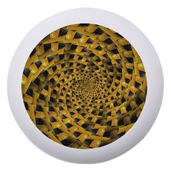 Spiral Symmetry Geometric Pattern Black Backgrond Dento Box With Mirror
