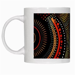 Abstract Geometric Pattern White Mug