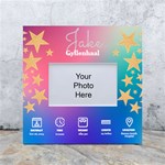 Personalized New Born Baby Star in Color Box Photo Frame White Box Photo Frame 4  x 6  Front