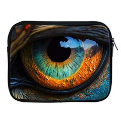 Eye Bird Feathers Vibrant Apple Ipad 2/3/4 Zipper Cases
